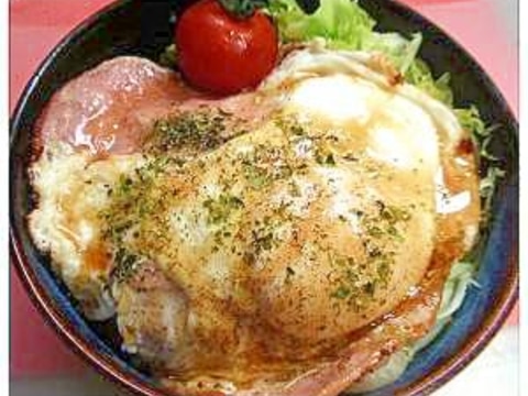 レシピ本掲載!息子が大絶賛!!簡単超ハムエッグ丼